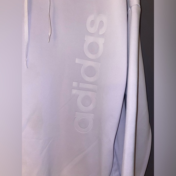 ADIDAS WOMENS GEAR UP AEROREADY PULLOVER HOODIE SWEATSHIRT LILAC PURPLE LOGO LG - Picture 3 of 13